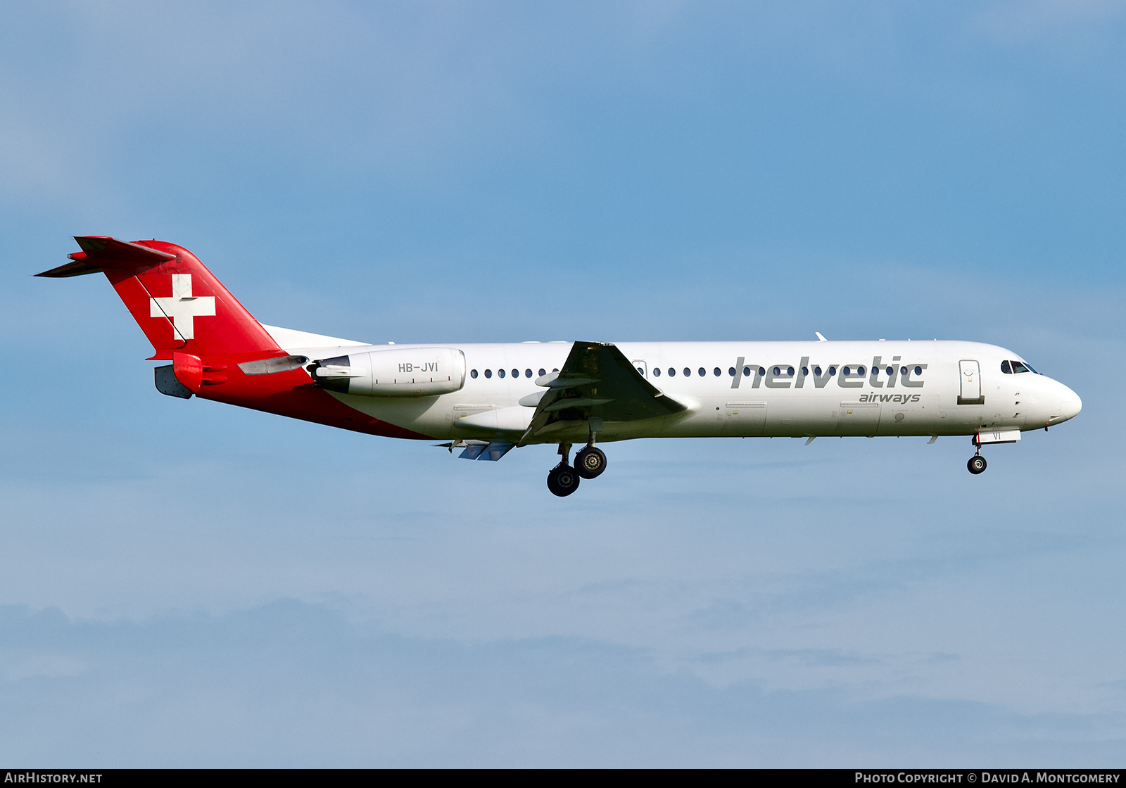 Aircraft Photo of HB-JVI | Fokker 100 (F28-0100) | Helvetic Airways | AirHistory.net #741862