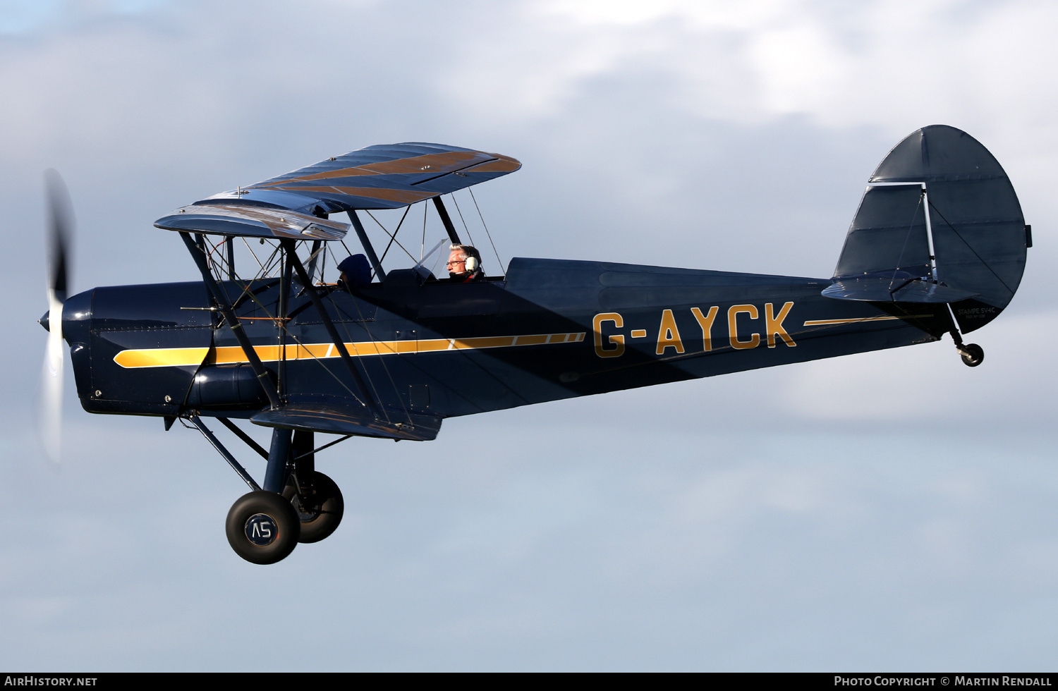 Aircraft Photo of G-AYCK | AIA Stampe SV-4C | AirHistory.net #741907