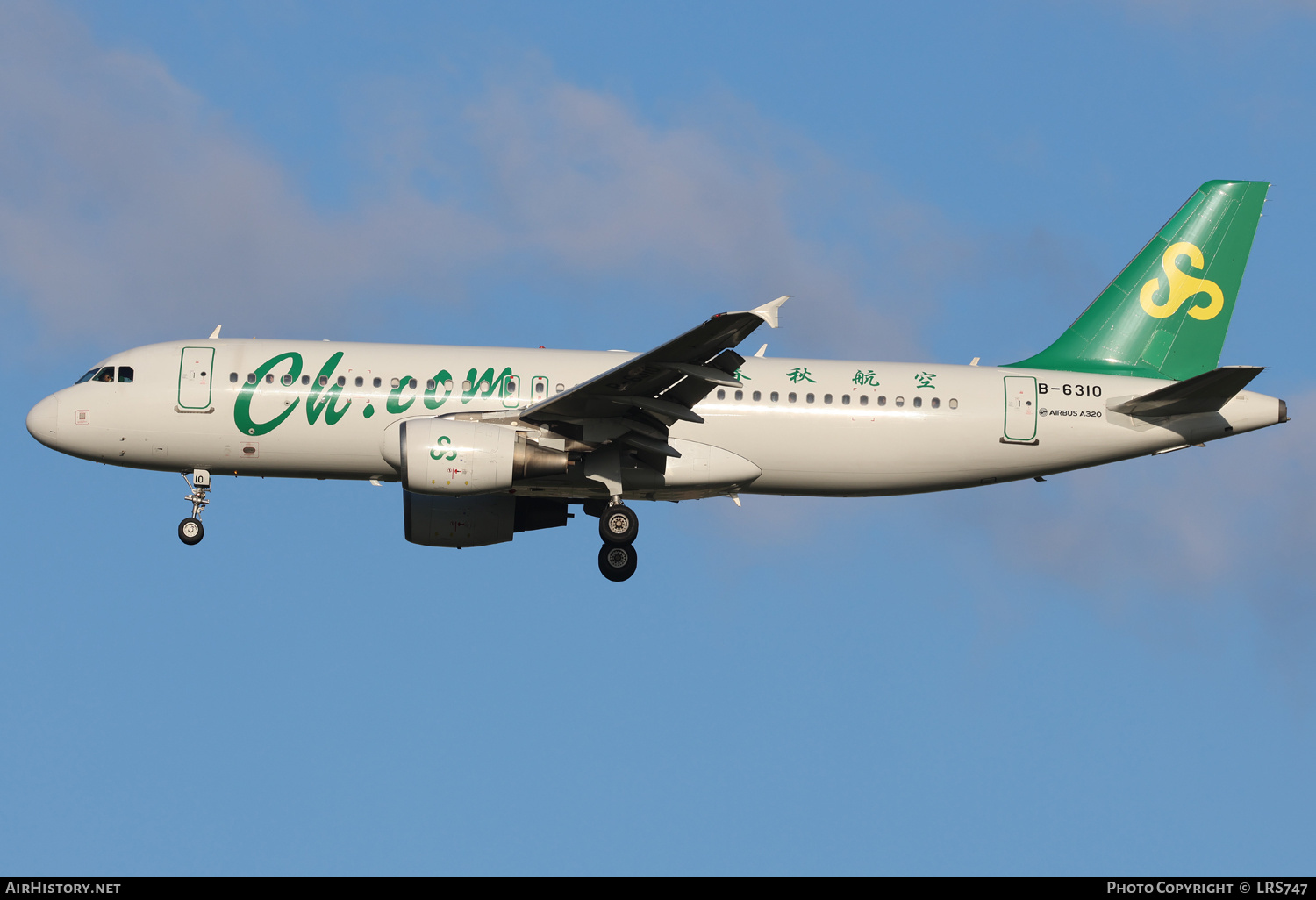 Aircraft Photo of B-6310 | Airbus A320-214 | Spring Airlines | AirHistory.net #741965