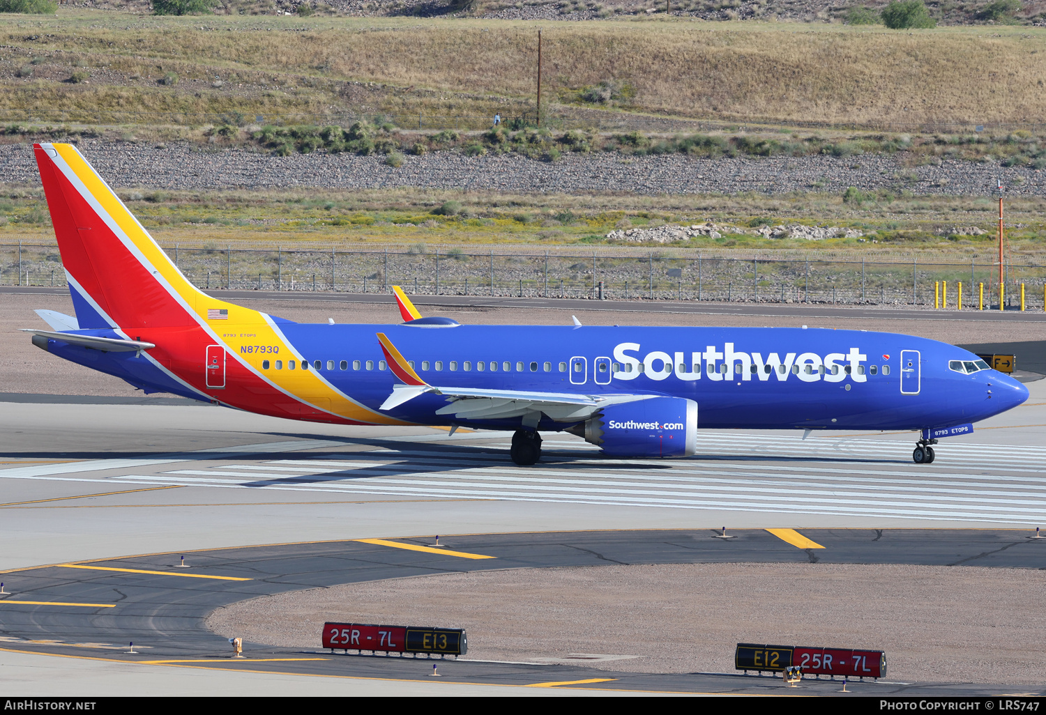 Aircraft Photo of N8793Q | Boeing 737-8 Max 8 | Southwest Airlines | AirHistory.net #741978