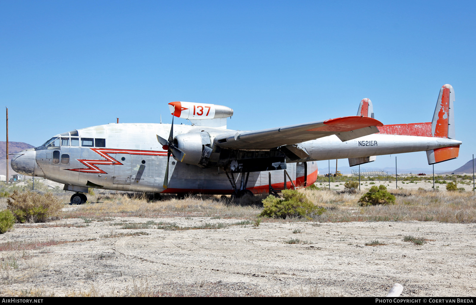 Aircraft Photo of N5216R | Fairchild C-119G Flying Boxcar | Hawkins & Powers Aviation | AirHistory.net #741986