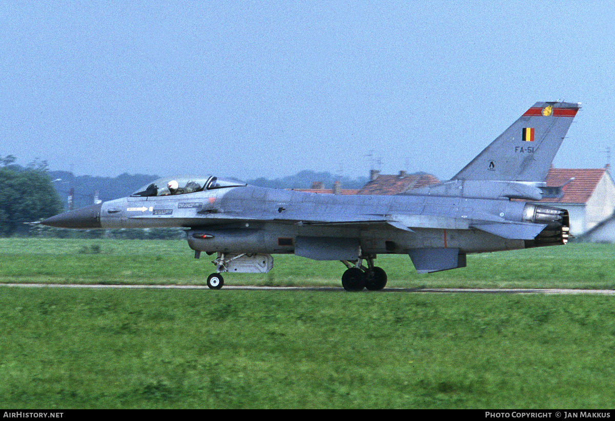 Aircraft Photo of FA-51 | General Dynamics F-16A Fighting Falcon | Belgium - Air Force | AirHistory.net #741991