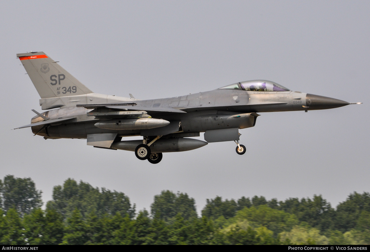 Aircraft Photo of 91-0349 / AF91-349 | General Dynamics F-16CM Fighting Falcon | USA - Air Force | AirHistory.net #742058