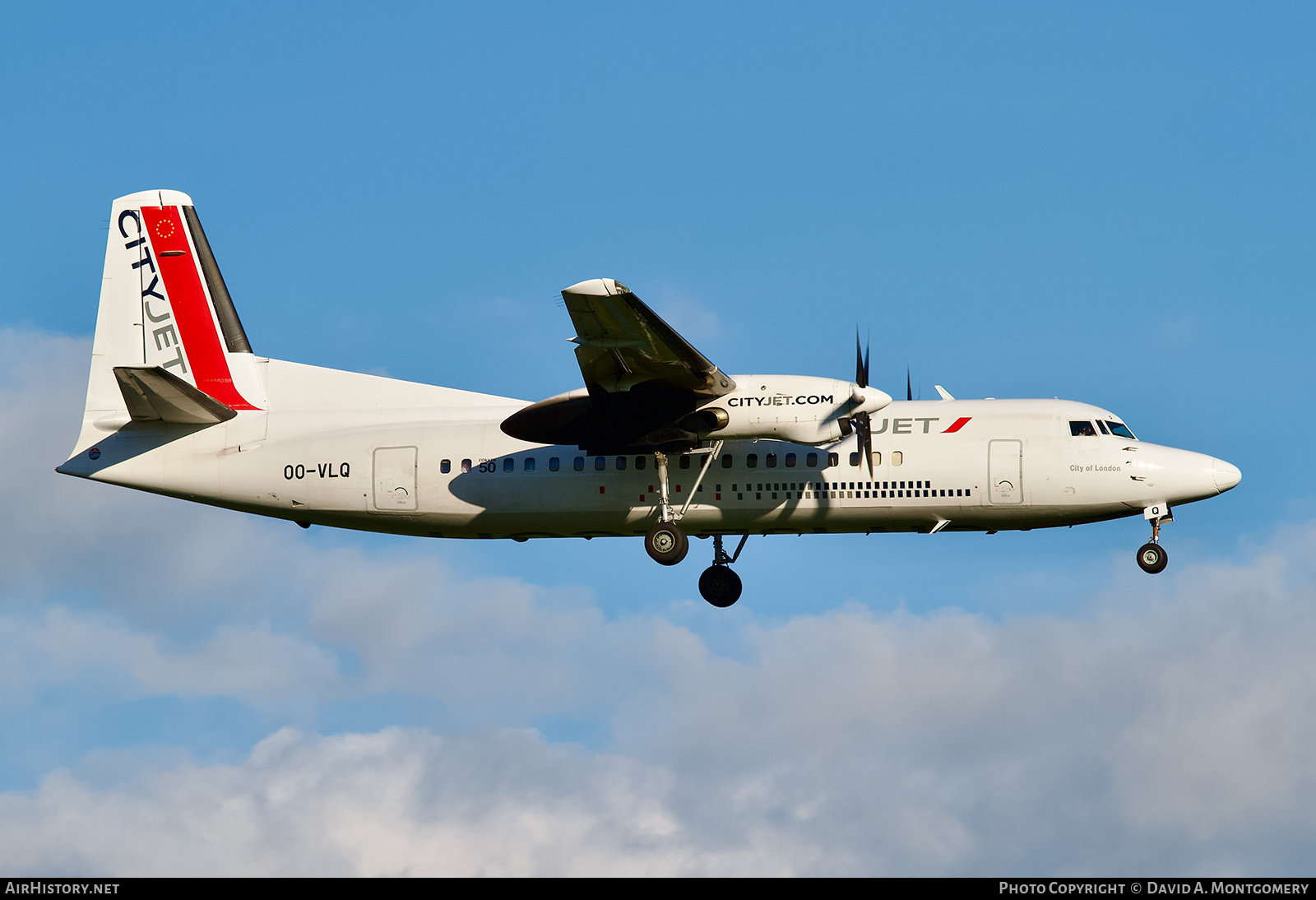 Aircraft Photo of OO-VLQ | Fokker 50 | CityJet | AirHistory.net #742113