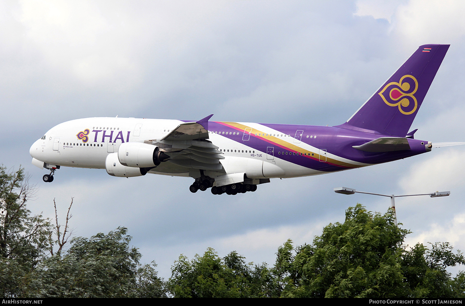 Aircraft Photo of HS-TUE | Airbus A380-841 | Thai Airways International | AirHistory.net #742145