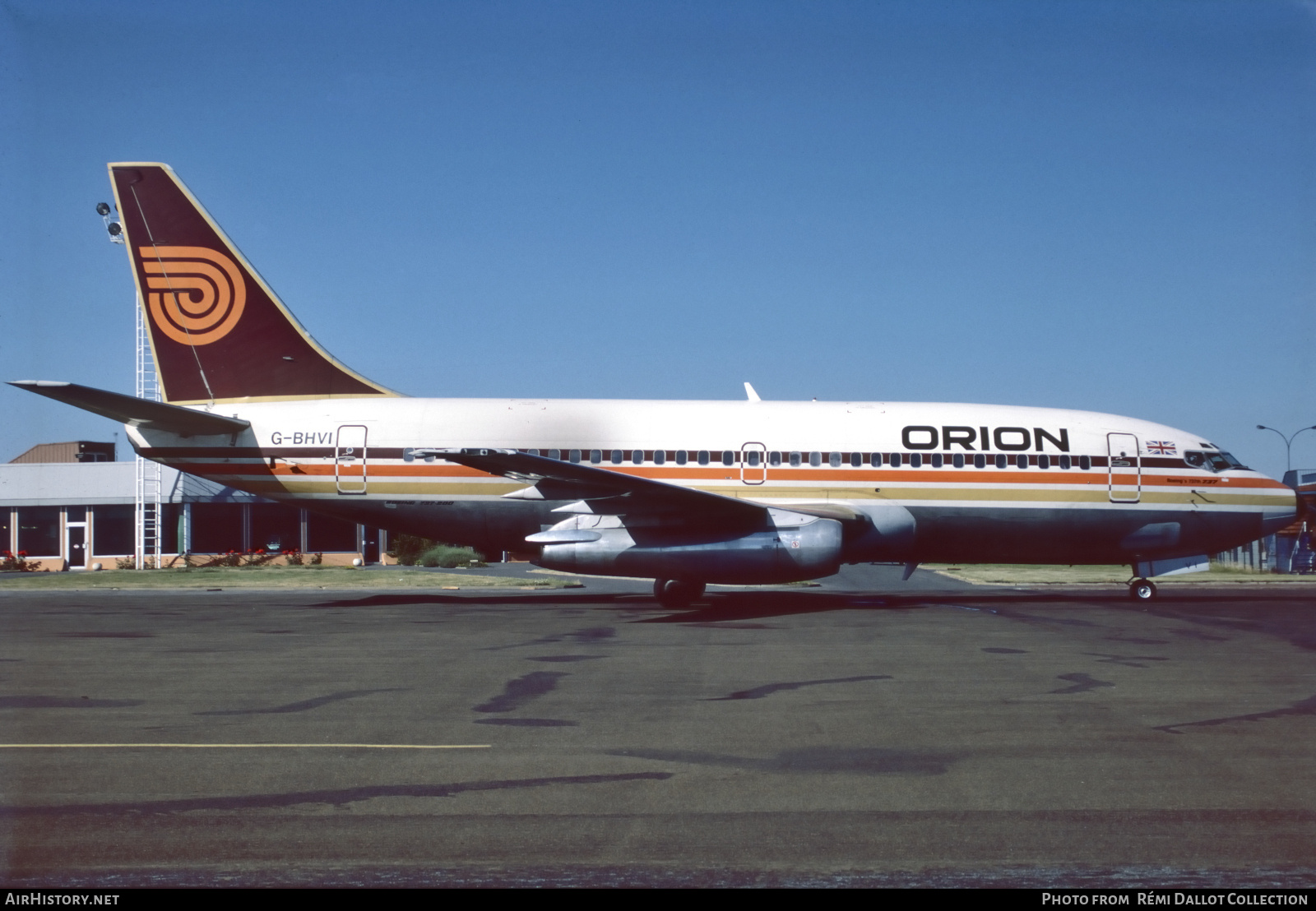 Aircraft Photo of G-BHVI | Boeing 737-2T5/Adv | Orion Airways | AirHistory.net #742215