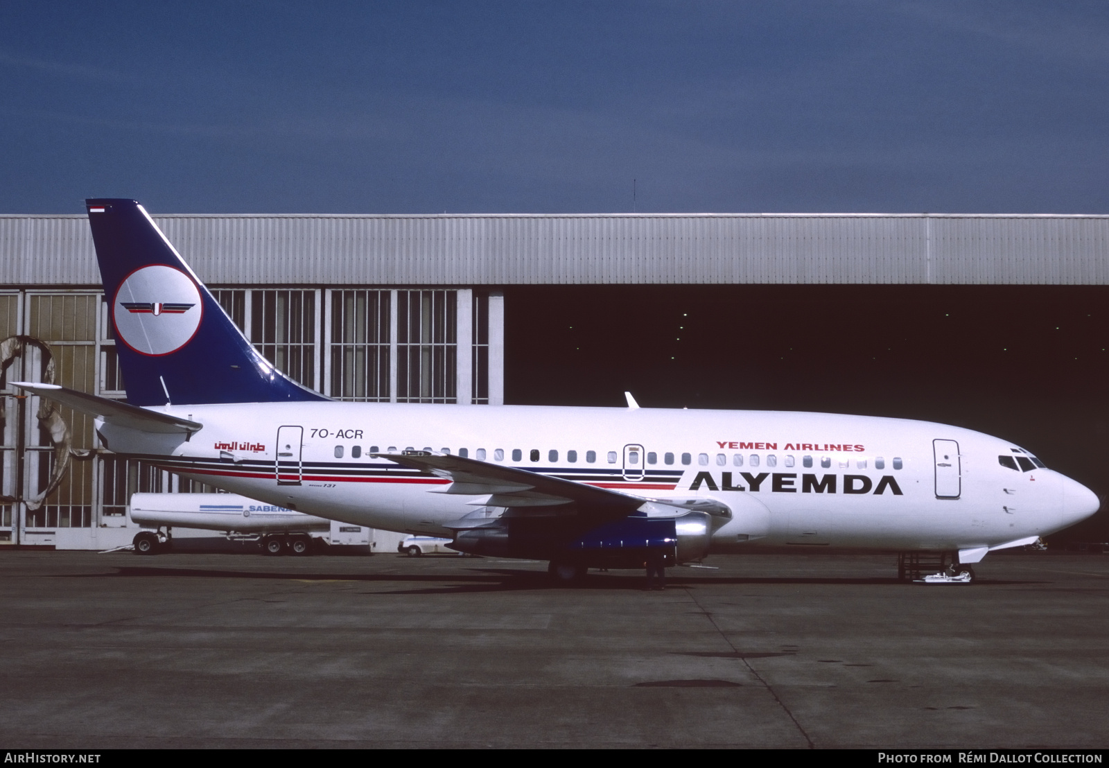 Aircraft Photo of 7O-ACR | Boeing 737-2R4C/Adv | Alyemda | AirHistory.net #742294