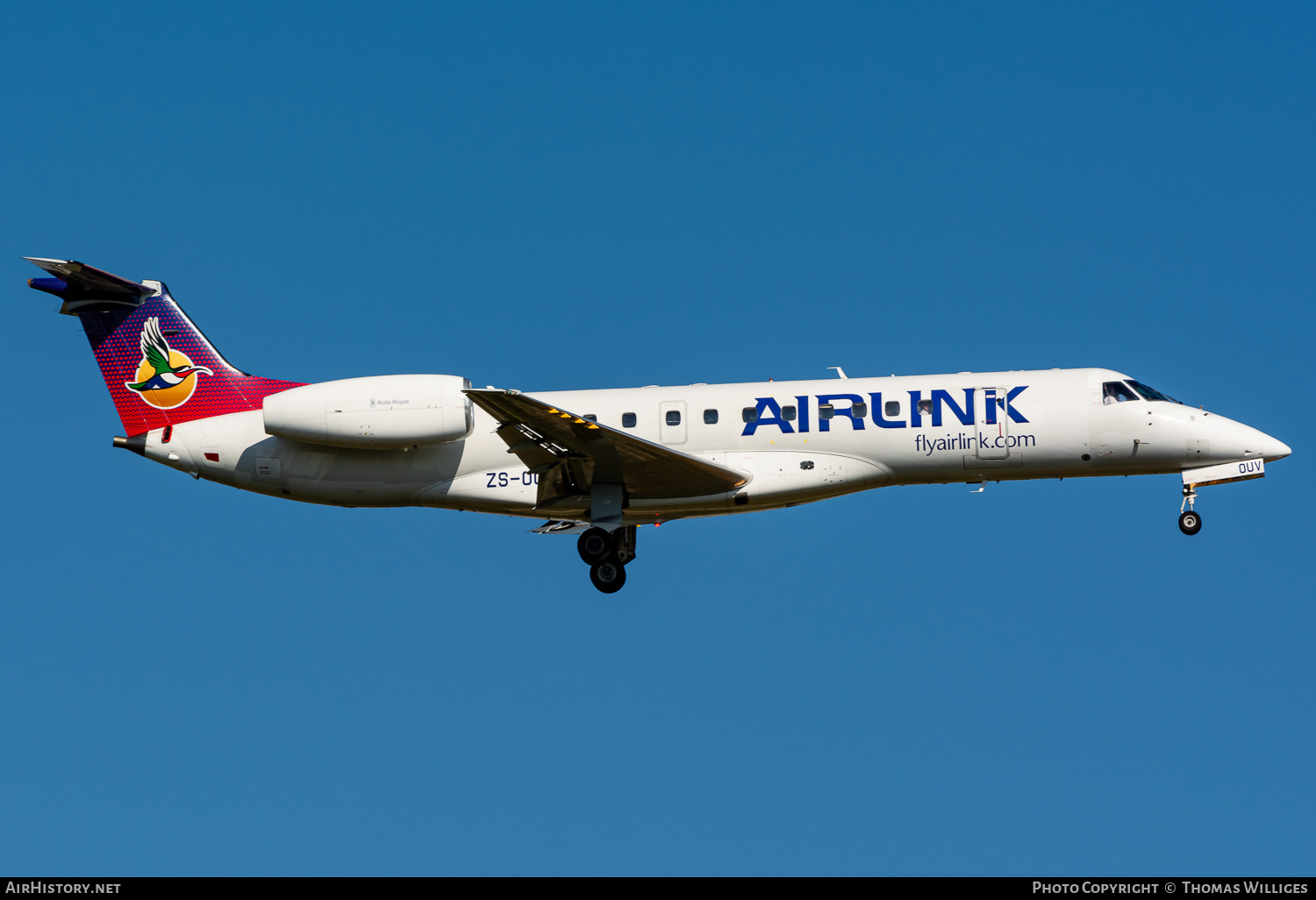 Aircraft Photo of ZS-OUV | Embraer ERJ-135LR (EMB-135LR) | Airlink | AirHistory.net #742365
