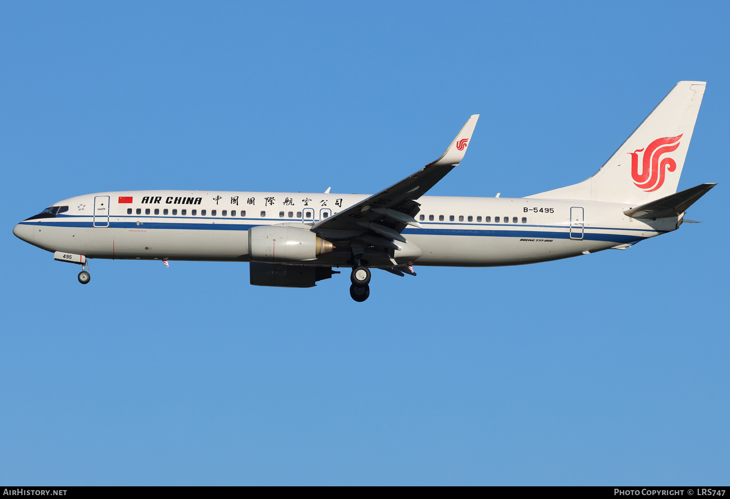 Aircraft Photo of B-5495 | Boeing 737-89L | Air China | AirHistory.net #742378