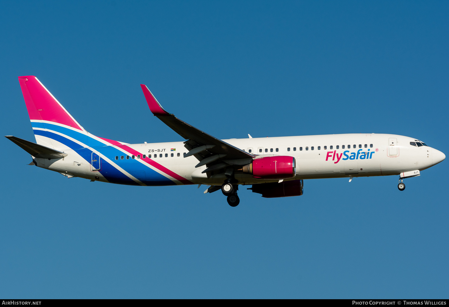 Aircraft Photo of ZS-SJT | Boeing 737-844 | AirHistory.net #742380