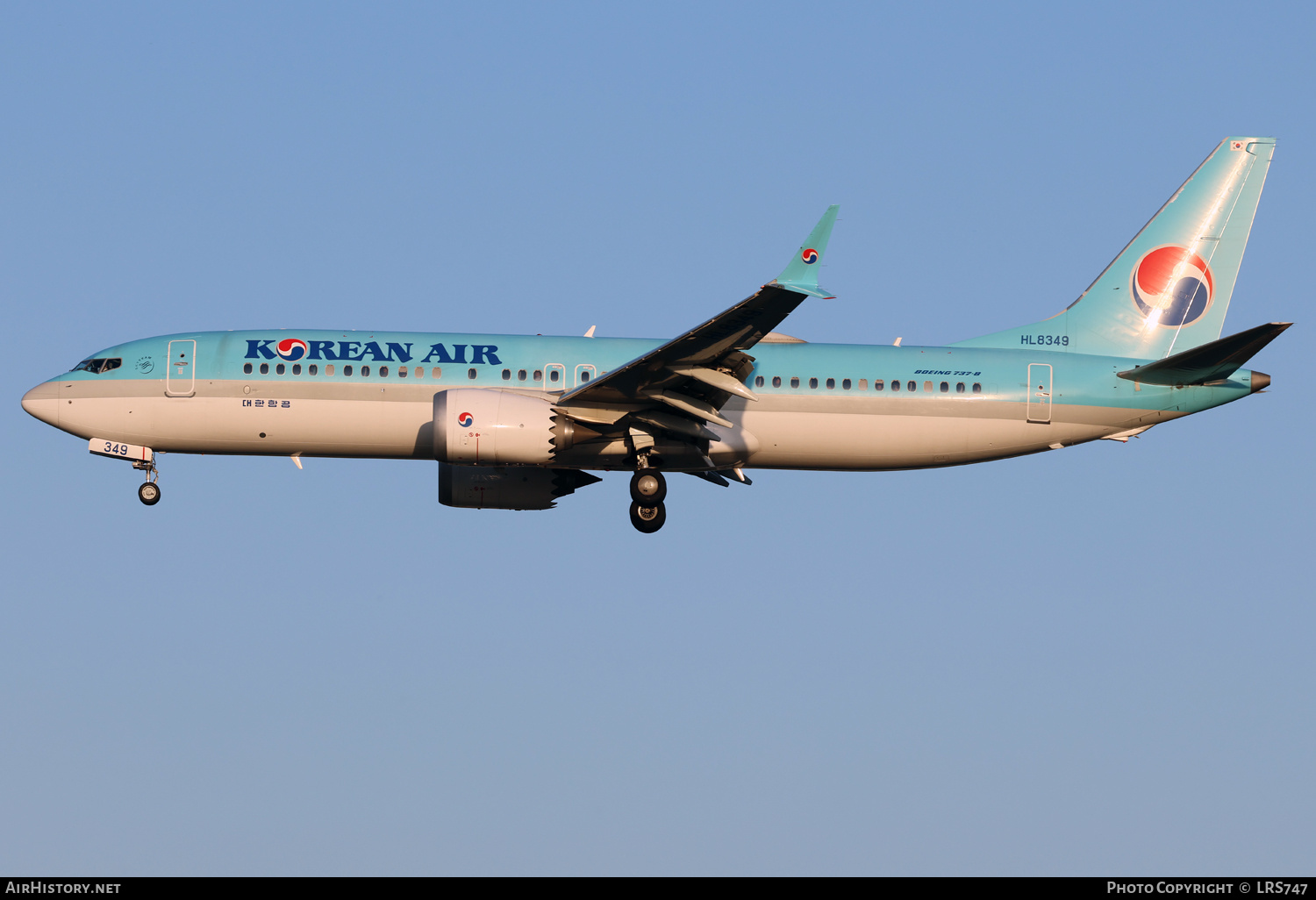 Aircraft Photo of HL8349 | Boeing 737-8 Max 8 | Korean Air | AirHistory.net #742384