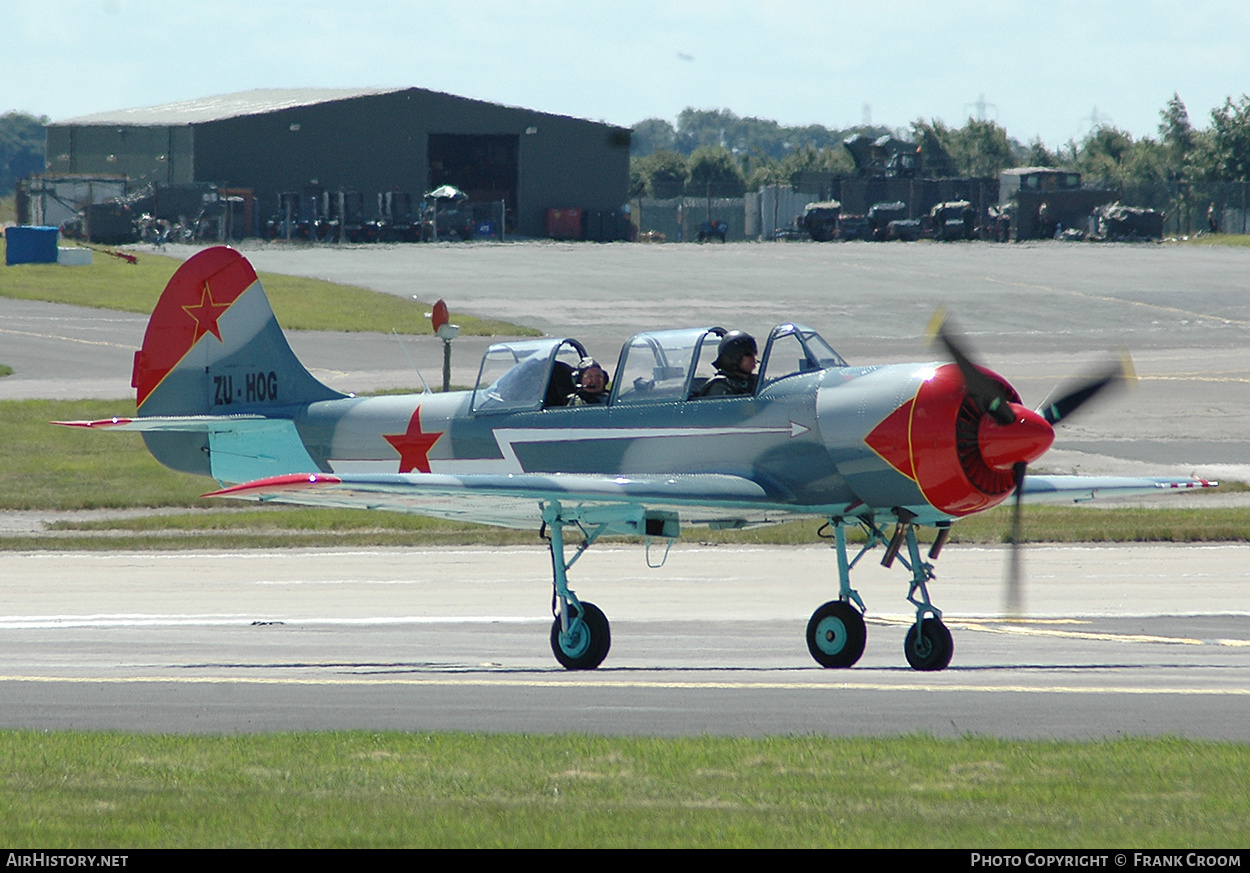 Aircraft Photo of ZU-HOG | Yakovlev Yak-52 | Soviet Union - Air Force | AirHistory.net #742499