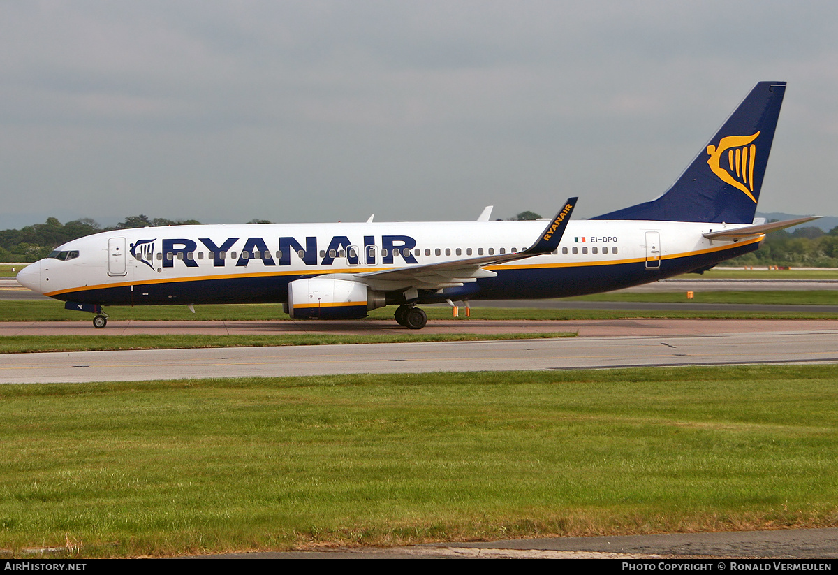 Aircraft Photo of EI-DPO | Boeing 737-8AS | Ryanair | AirHistory.net #742540