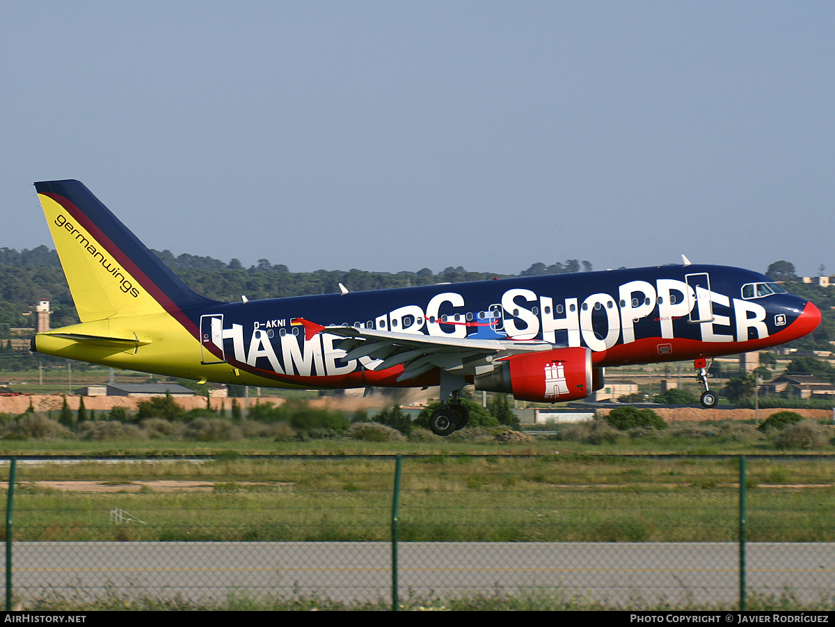 Aircraft Photo of D-AKNI | Airbus A319-112 | Germanwings | AirHistory.net #742554