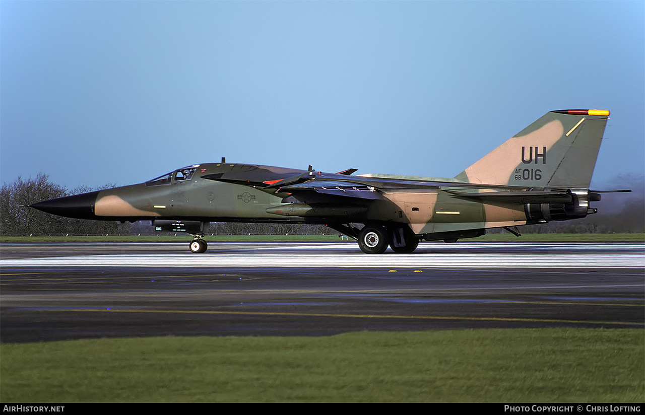 Aircraft Photo of 68-0016 / 68-016 | General Dynamics F-111E Aardvark | USA - Air Force | AirHistory.net #742585