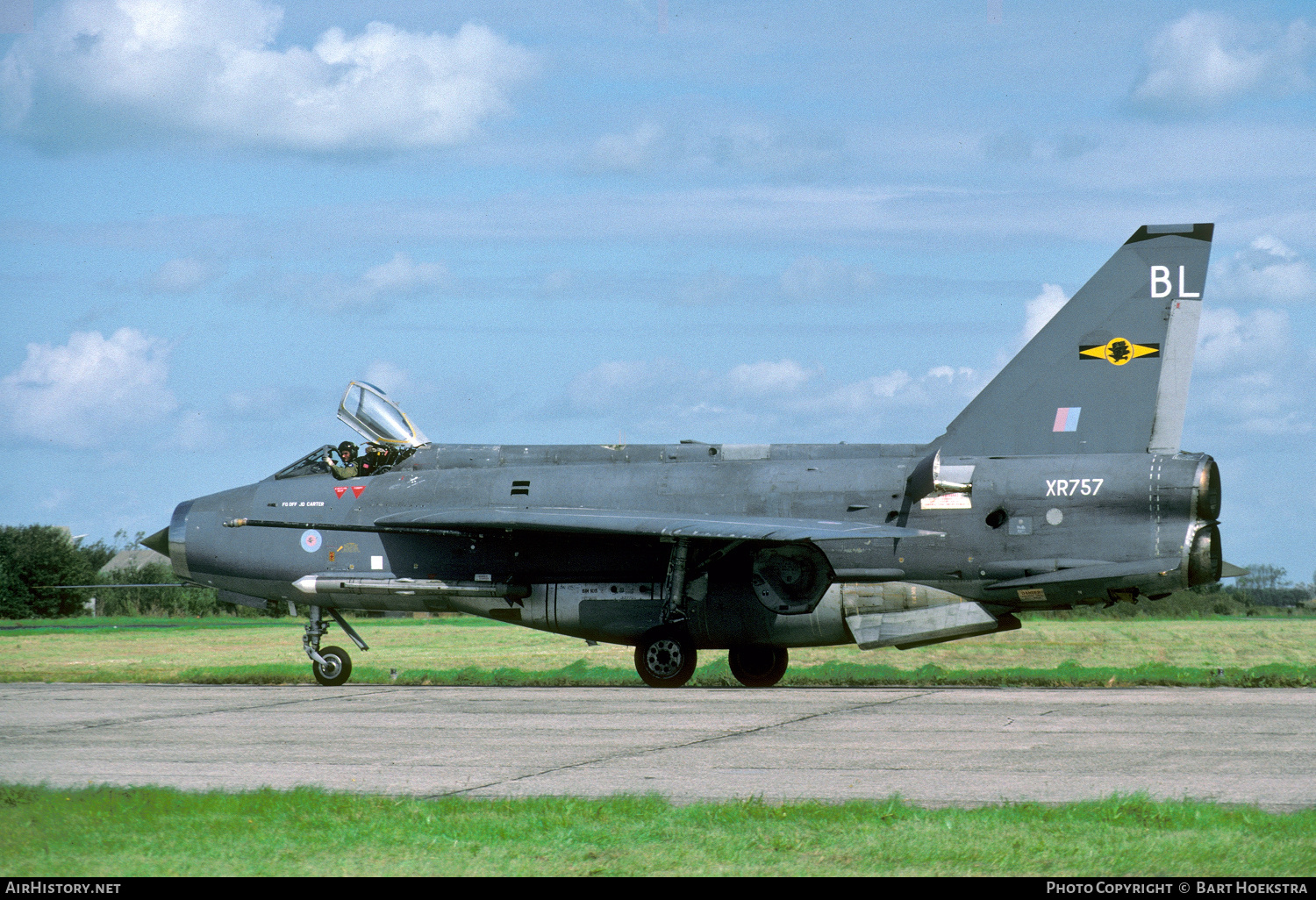Aircraft Photo of XR757 | English Electric Lightning F6 | UK - Air Force | AirHistory.net #742623
