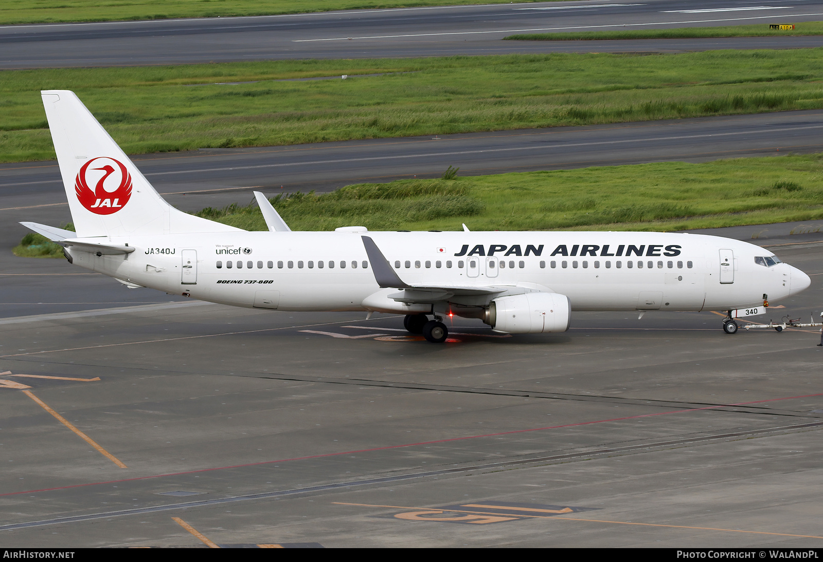 Aircraft Photo of JA340J | Boeing 737-846 | Japan Airlines - JAL | AirHistory.net #742719