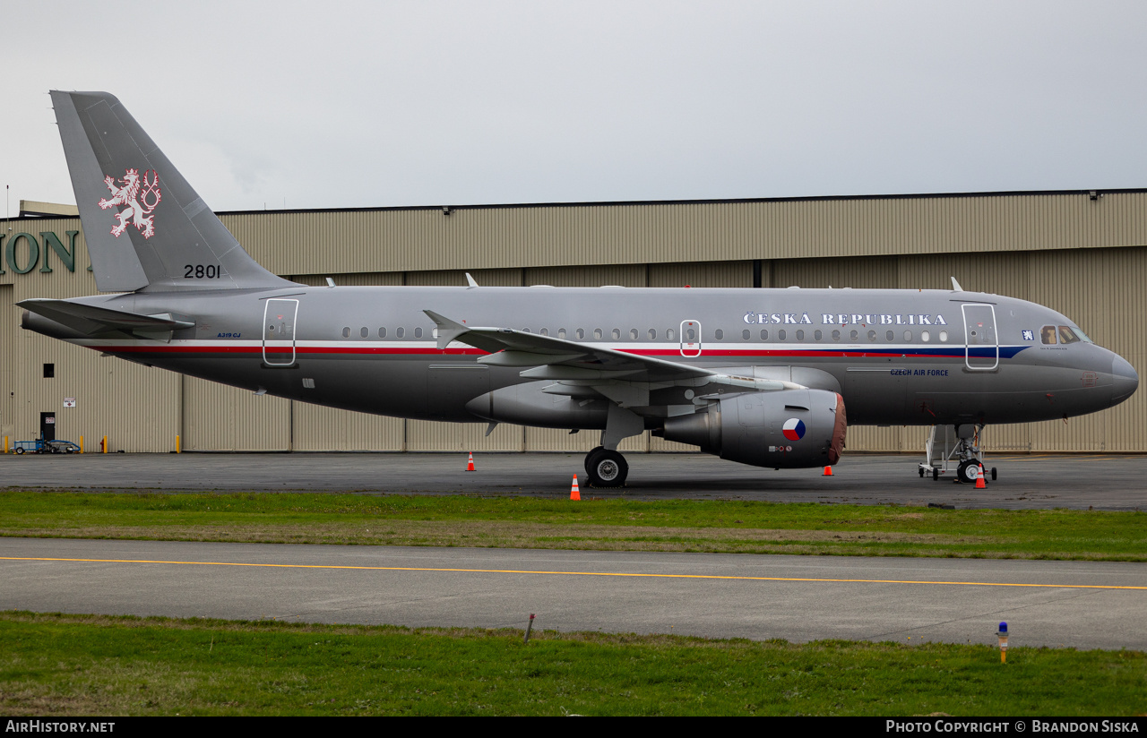 Aircraft Photo of 2801 | Airbus ACJ319 (A319-115/CJ) | Czechia - Air Force | AirHistory.net #742727