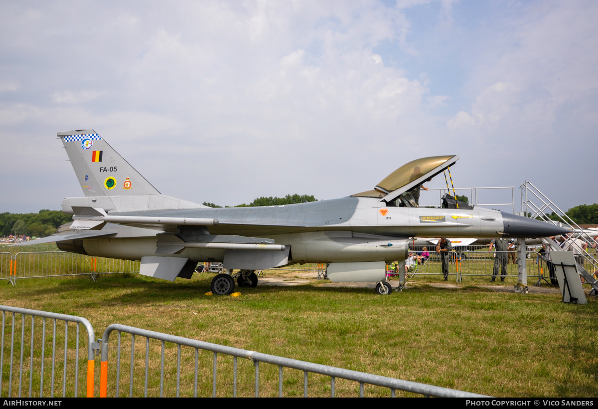 Aircraft Photo of FA-05 | General Dynamics F-16A Fighting Falcon | Belgium - Air Force | AirHistory.net #742754