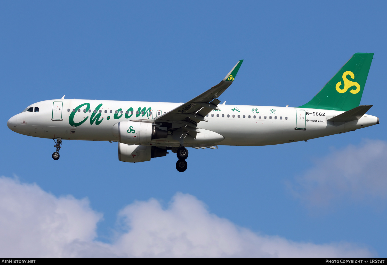 Aircraft Photo of B-6862 | Airbus A320-214 | Spring Airlines | AirHistory.net #742814