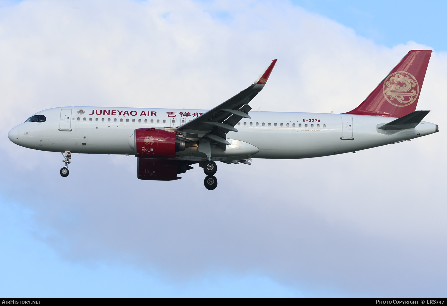 Aircraft Photo of B-327W | Airbus A320-271N | Juneyao Airlines | AirHistory.net #742830