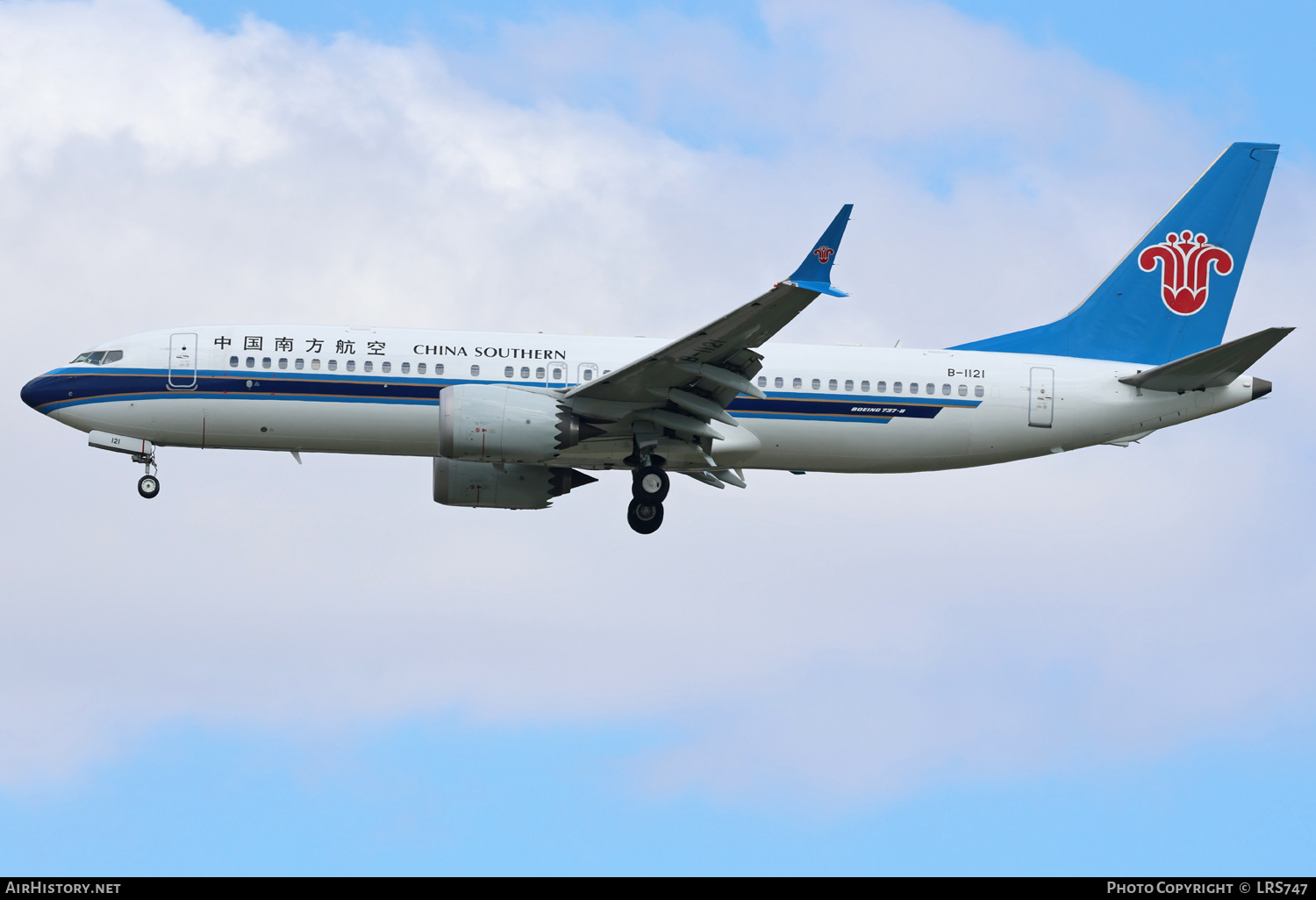 Aircraft Photo of B-1121 | Boeing 737-8 Max 8 | China Southern Airlines | AirHistory.net #742831