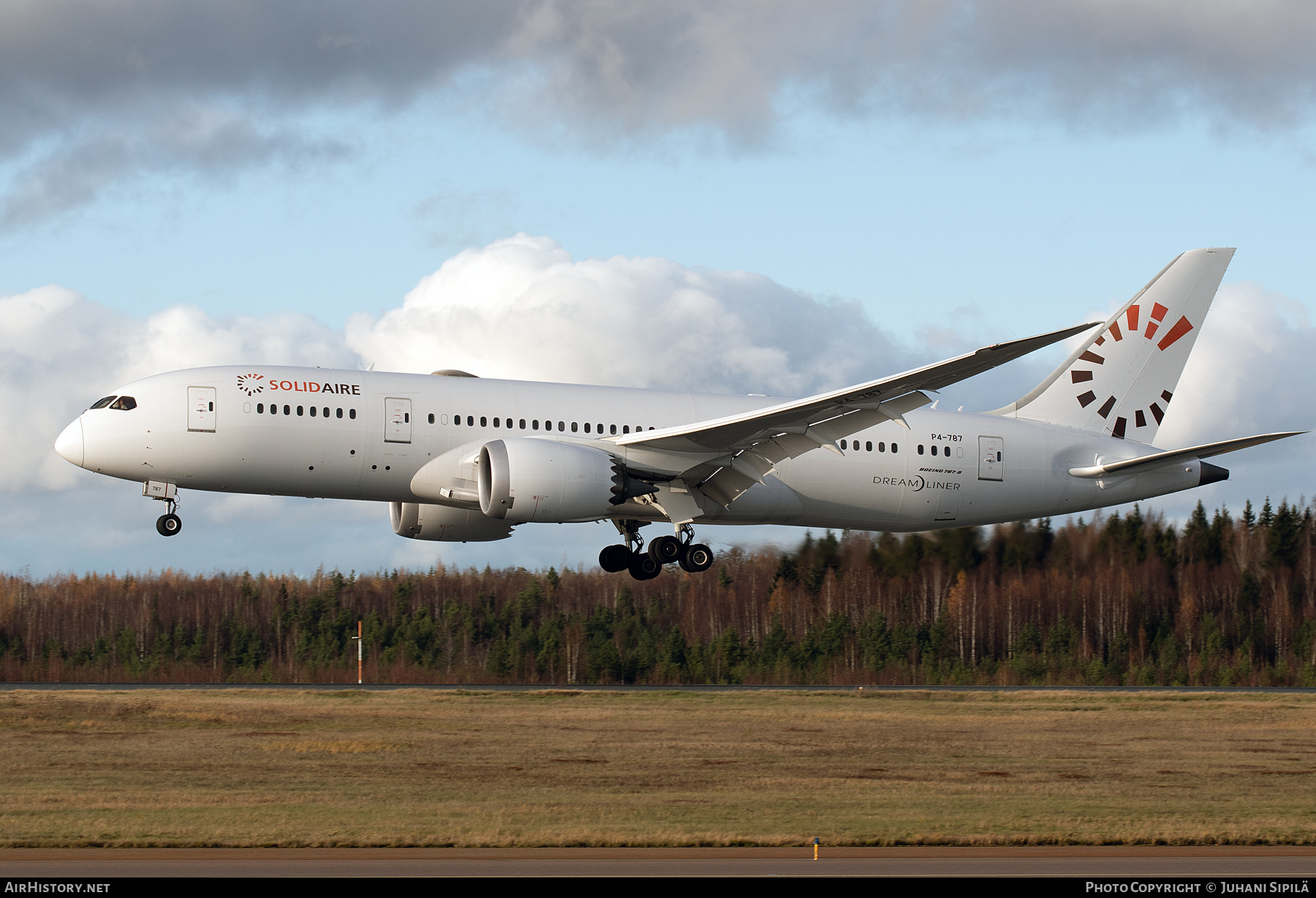 Aircraft Photo of P4-787 | Boeing 787-8 Dreamliner | SolidAire | AirHistory.net #742839