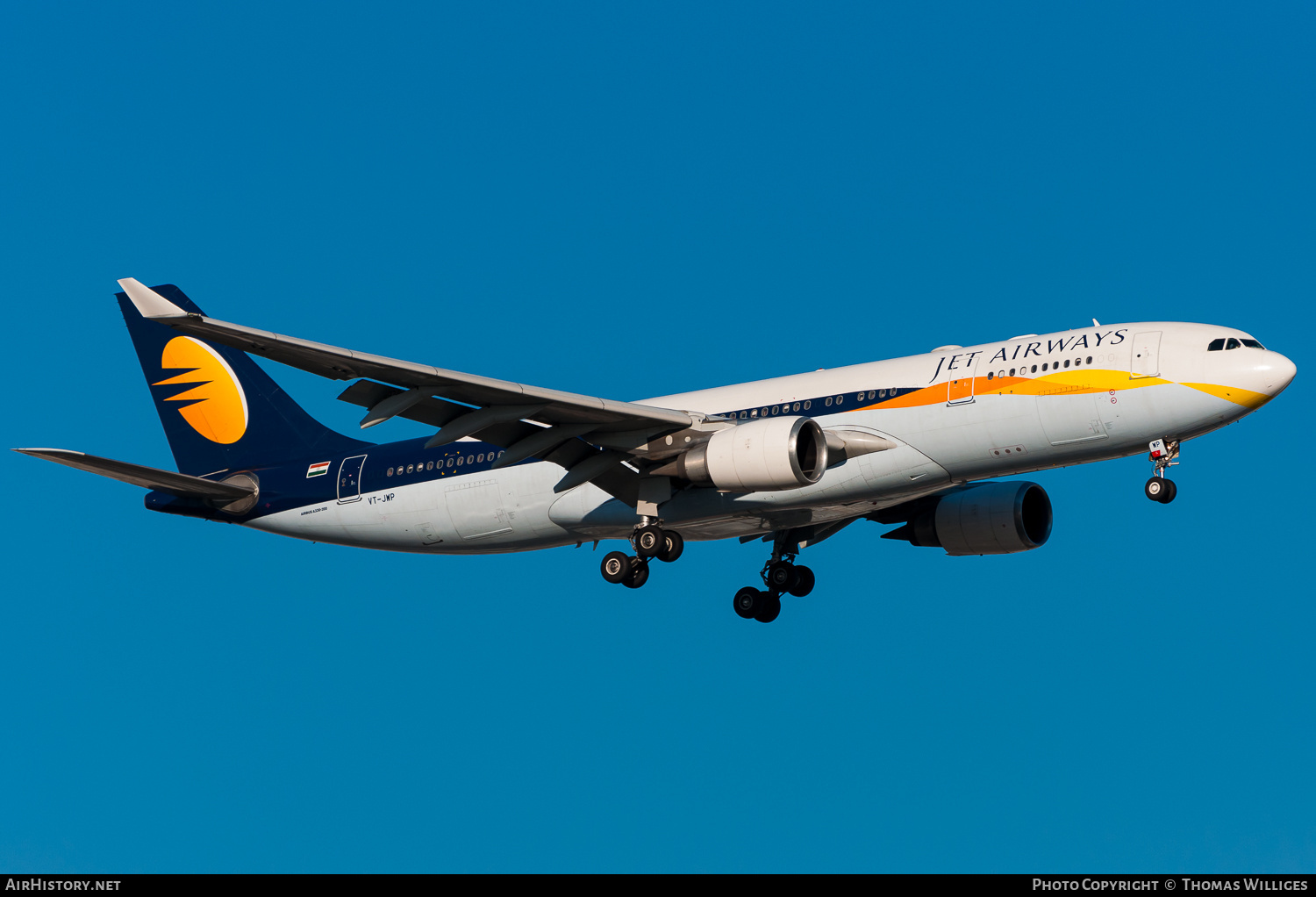 Aircraft Photo of VT-JWP | Airbus A330-203 | Jet Airways | AirHistory.net #742876