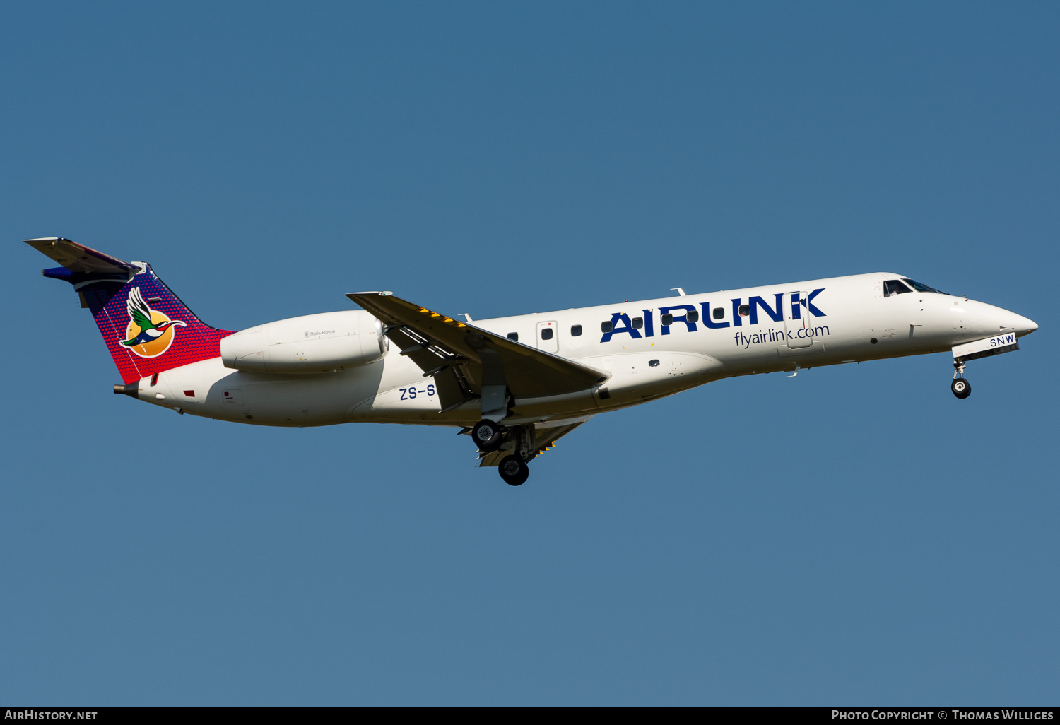 Aircraft Photo of ZS-SNW | Embraer ERJ-135LR (EMB-135LR) | Airlink | AirHistory.net #742877