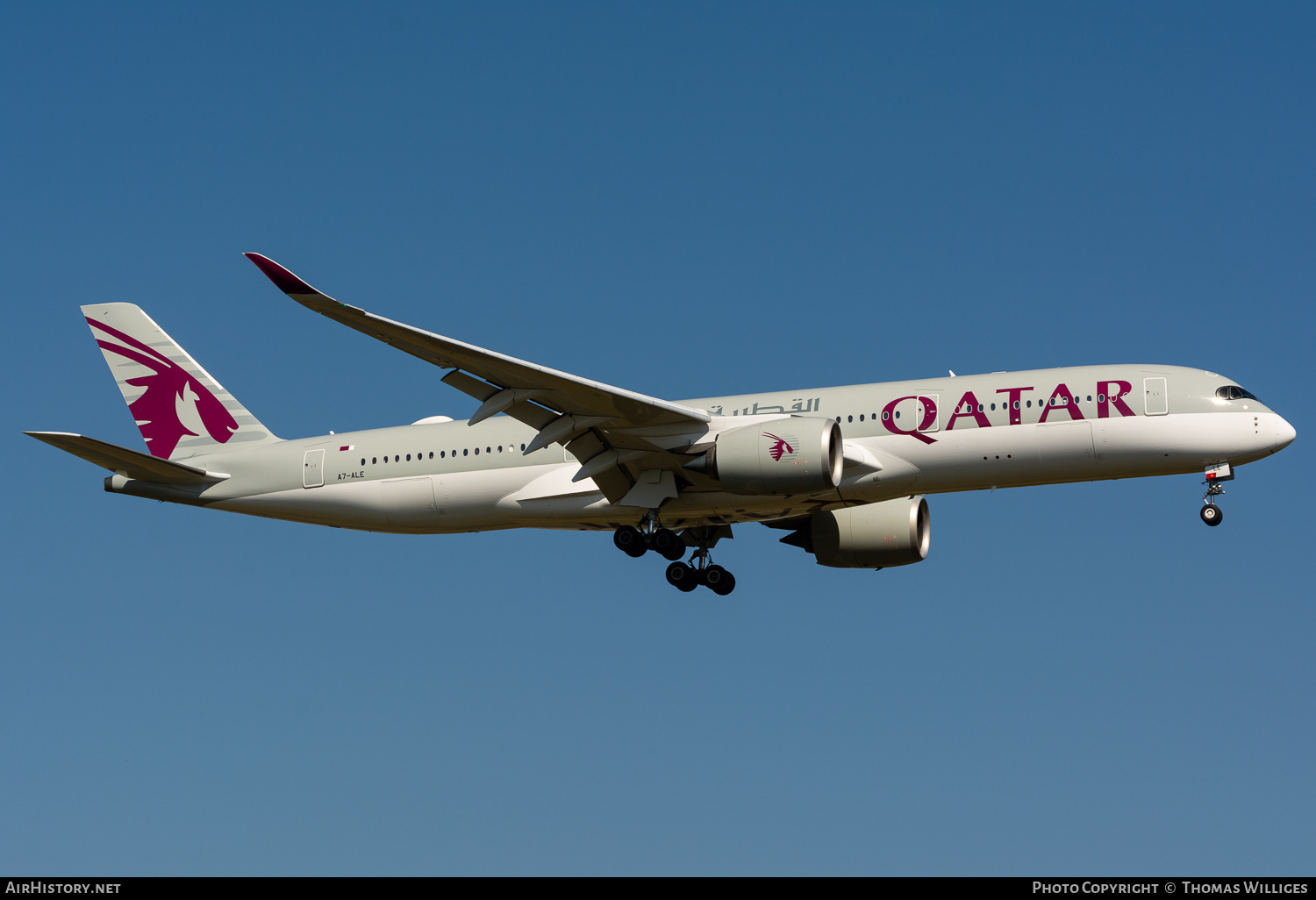 Aircraft Photo of A7-ALE | Airbus A350-941 | Qatar Airways | AirHistory.net #742888