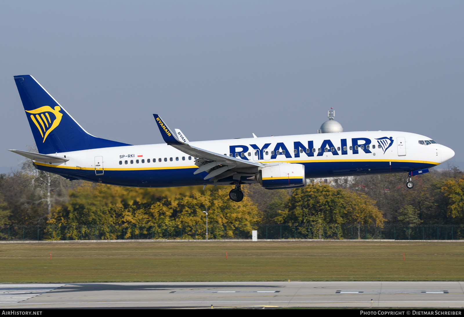 Aircraft Photo of SP-RKI | Boeing 737-800 | Ryanair | AirHistory.net #742996