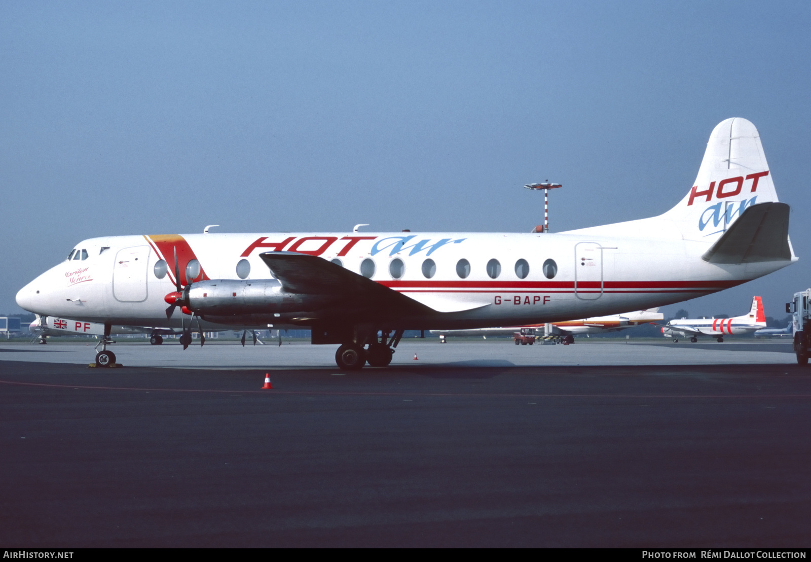 Aircraft Photo of G-BAPF | Vickers 814 Viscount | Hot Air | AirHistory.net #743027