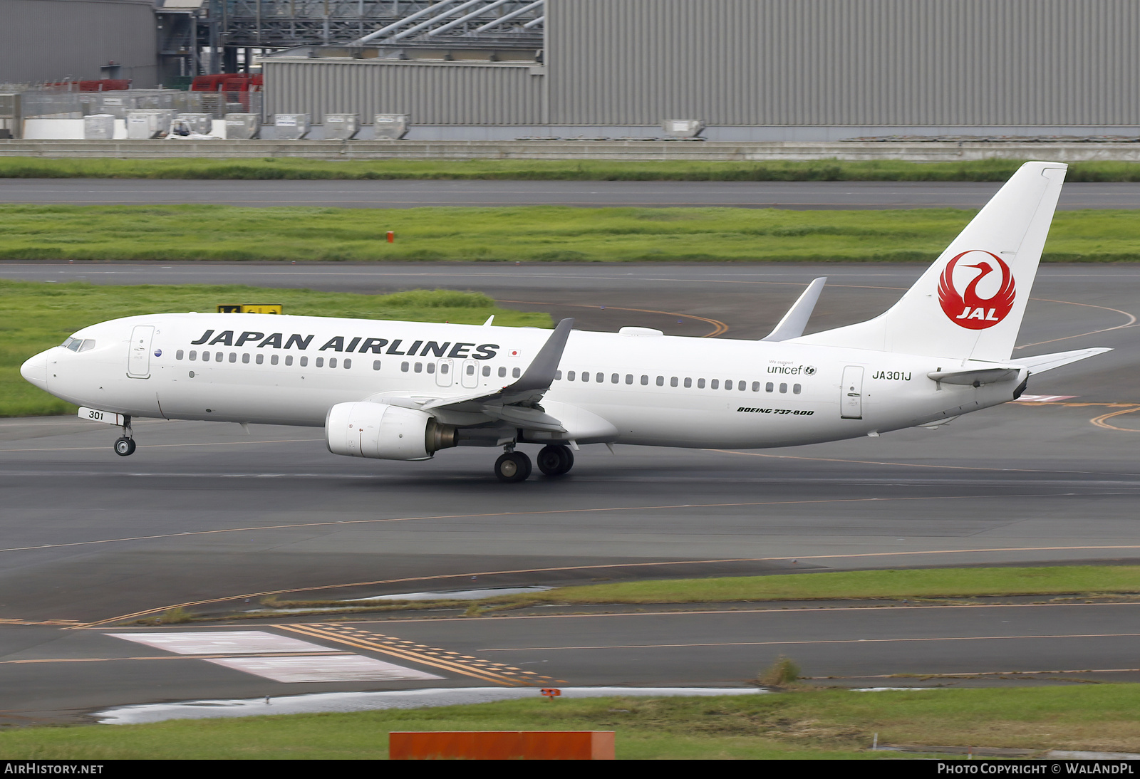 Aircraft Photo of JA301J | Boeing 737-846 | Japan Airlines - JAL | AirHistory.net #743079