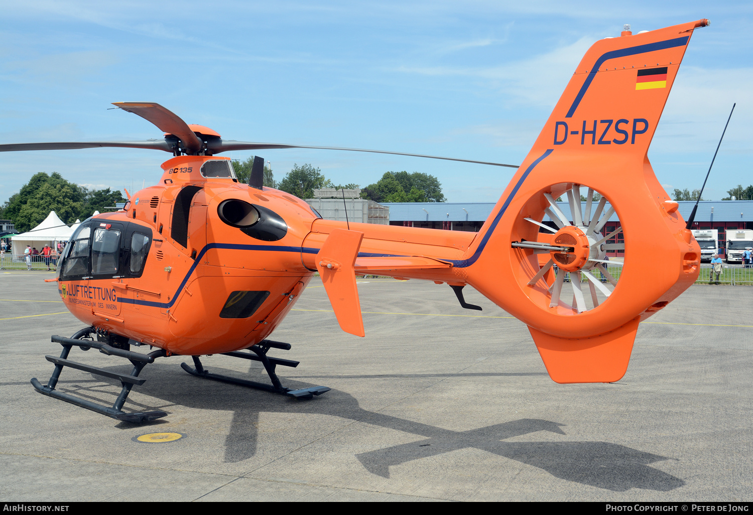 Aircraft Photo of D-HZSP | Eurocopter EC-135T-2+ | Luftrettung - Bundesministerium des Innern | AirHistory.net #743122