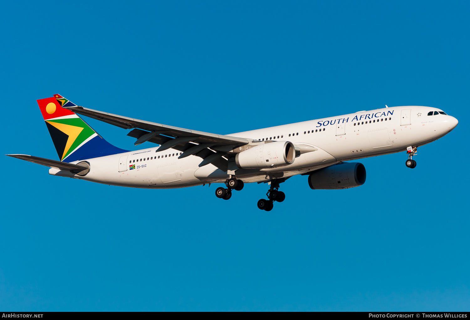 Aircraft Photo of ZS-SXZ | Airbus A330-243 | South African Airways | AirHistory.net #743151