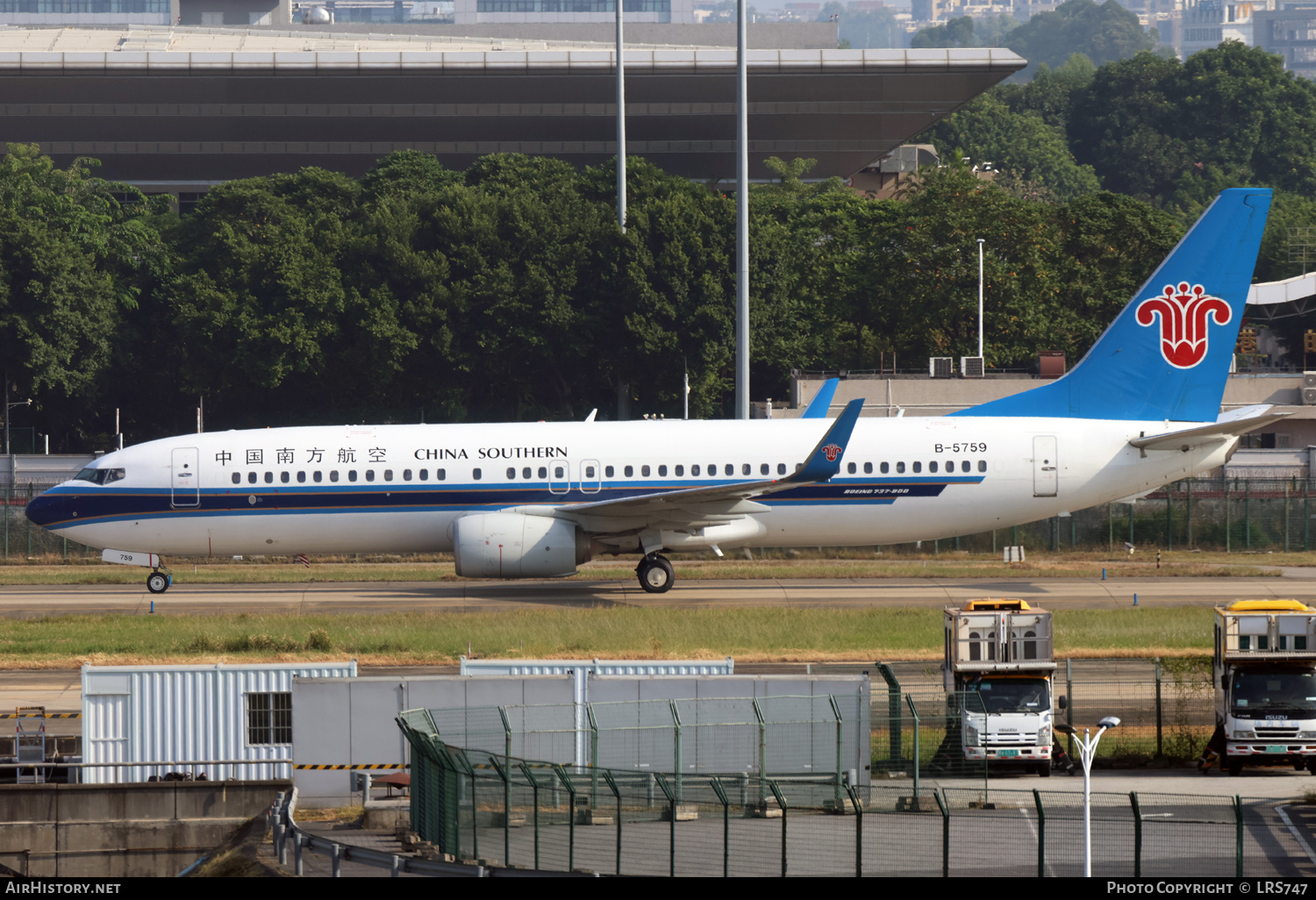 Aircraft Photo of B-5759 | Boeing 737-81B | China Southern Airlines | AirHistory.net #743179