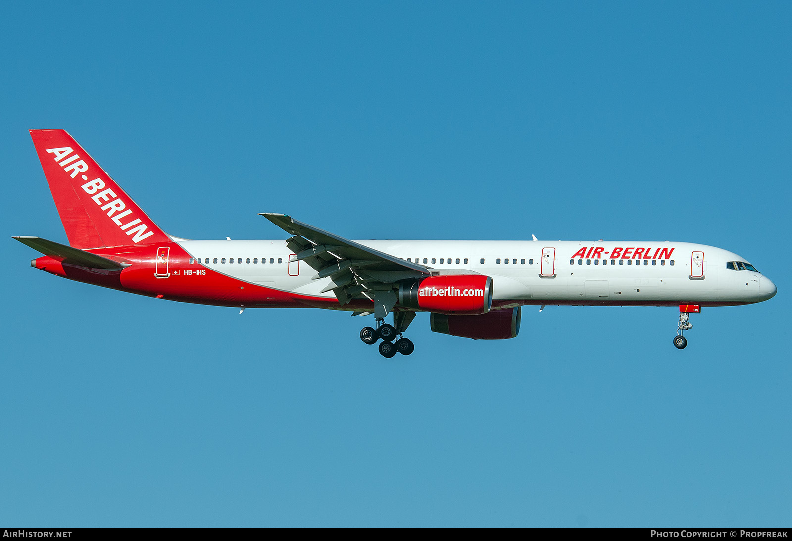 Aircraft Photo of HB-IHS | Boeing 757-2G5 | Air Berlin | AirHistory.net #743185