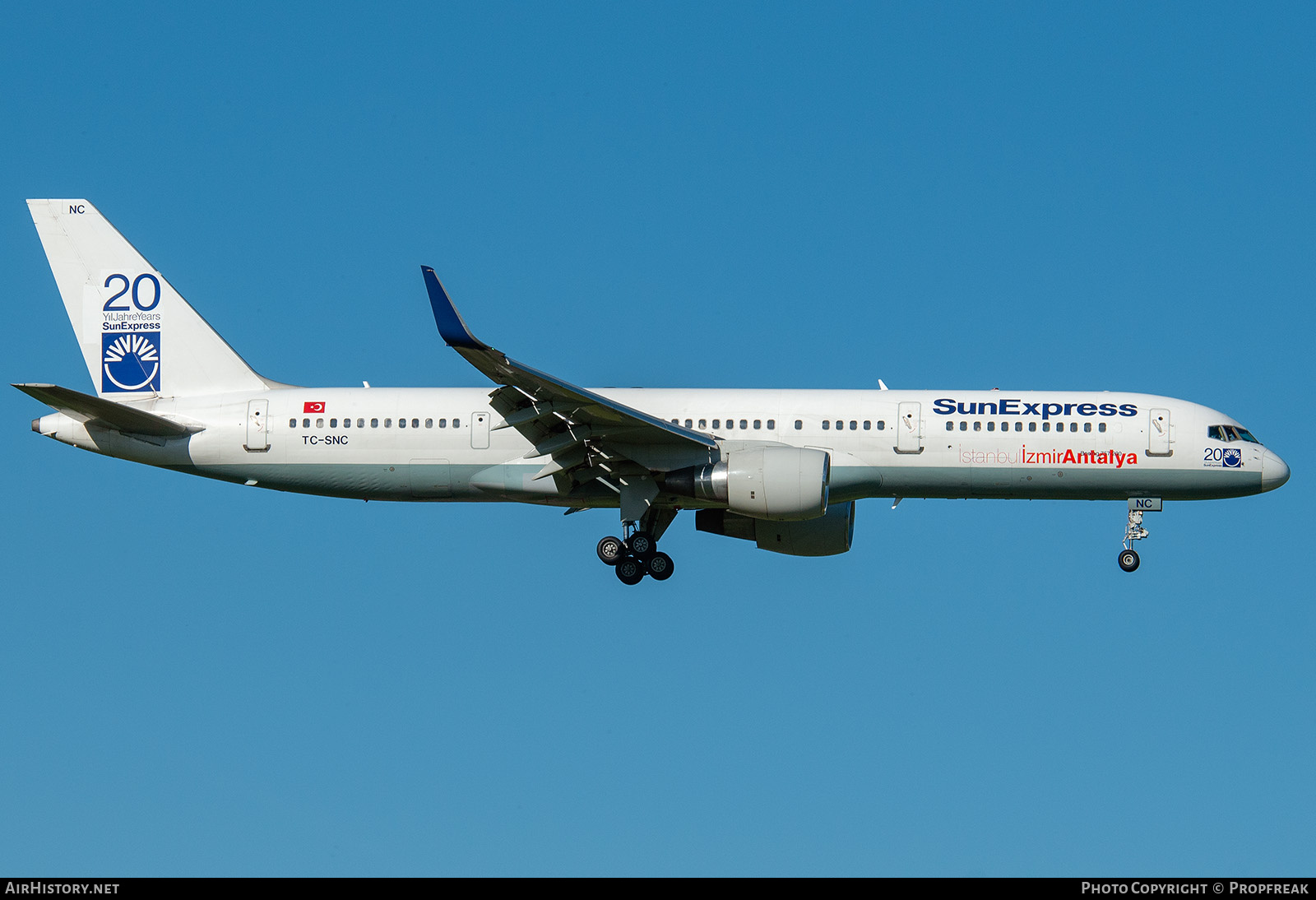 Aircraft Photo of TC-SNC | Boeing 757-2Q8 | SunExpress | AirHistory.net #743202