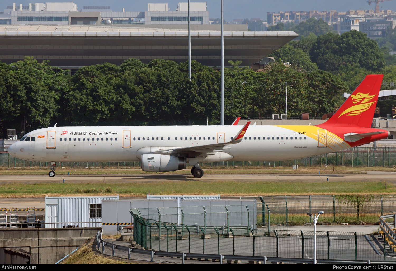 Aircraft Photo of B-8543 | Airbus A321-231 | Capital Airlines | AirHistory.net #743206