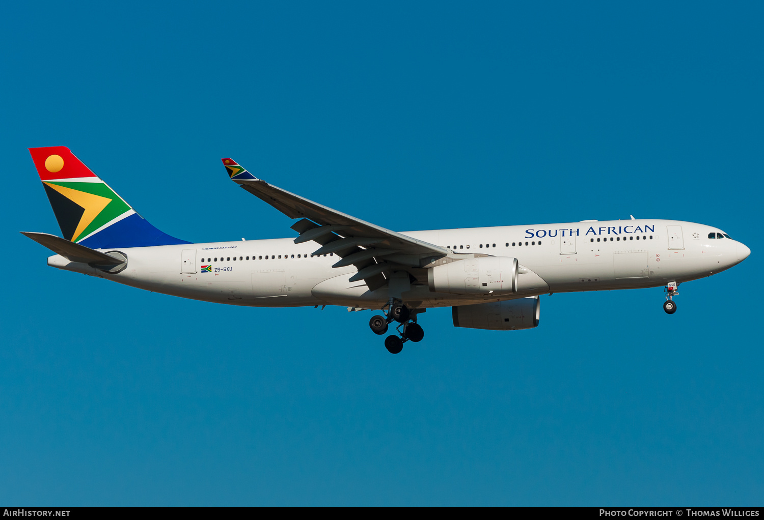 Aircraft Photo of ZS-SXU | Airbus A330-243 | South African Airways | AirHistory.net #743211