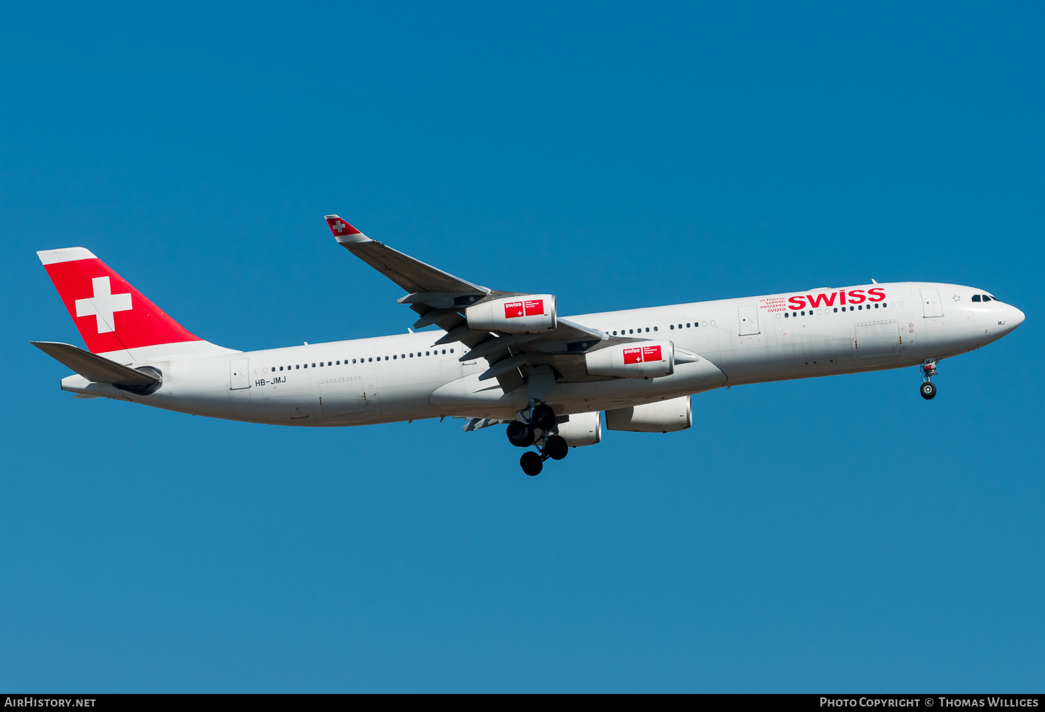 Aircraft Photo of HB-JMJ | Airbus A340-313 | Swiss International Air Lines | AirHistory.net #743212