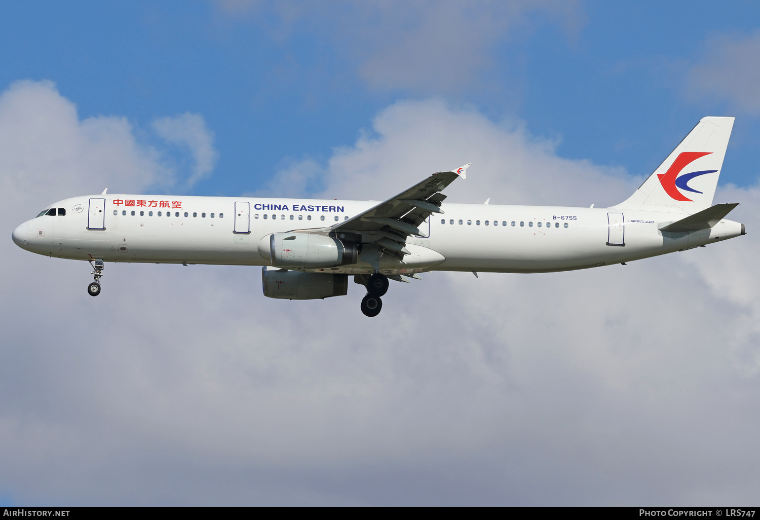 Aircraft Photo of B-6755 | Airbus A321-231 | China Eastern Airlines | AirHistory.net #743222