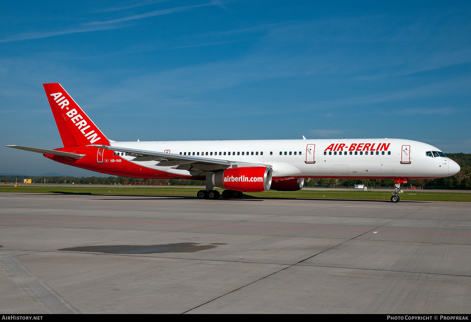 Aircraft Photo of HB-IHR | Boeing 757-2G5 | Air Berlin | AirHistory.net #743230