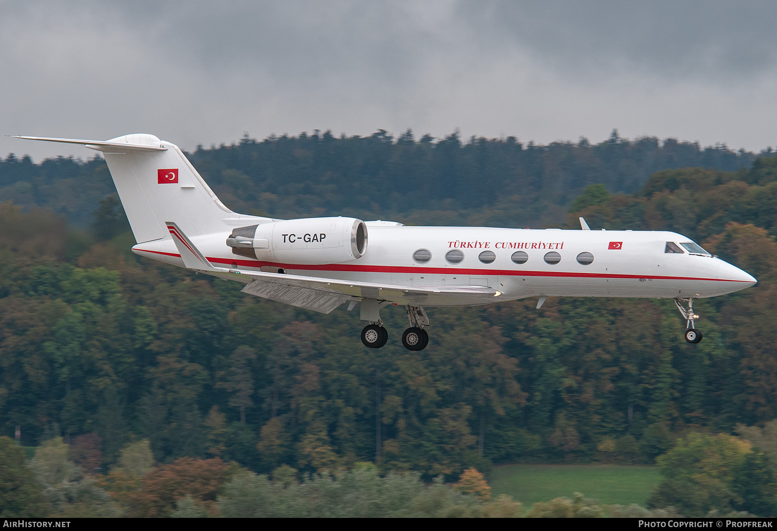 Aircraft Photo of TC-GAP | Gulfstream Aerospace G-IV Gulfstream IV | Turkey Government | AirHistory.net #743288