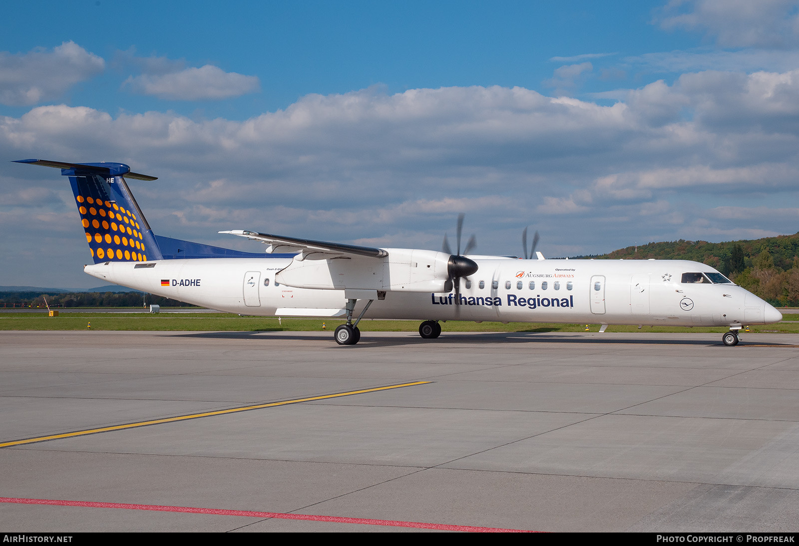 Aircraft Photo of D-ADHE | Bombardier DHC-8-402 Dash 8 | Lufthansa Regional | AirHistory.net #743295