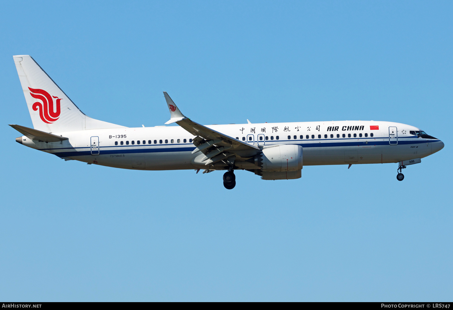 Aircraft Photo of B-1395 | Boeing 737-8 Max 8 | Air China | AirHistory.net #743314