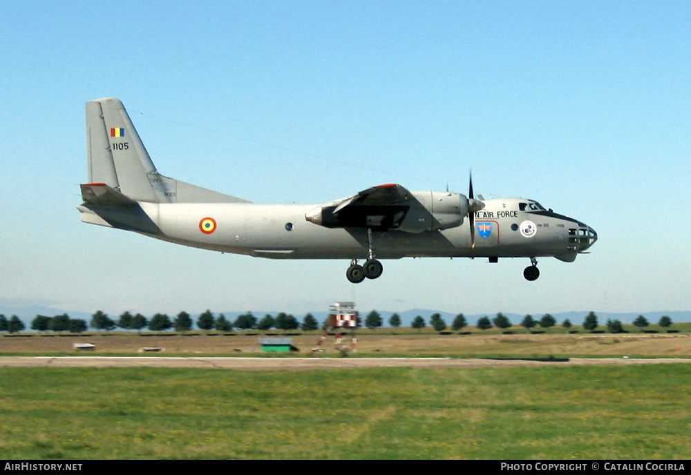 Aircraft Photo of 1105 | Antonov An-30 | Romania - Air Force | AirHistory.net #743391