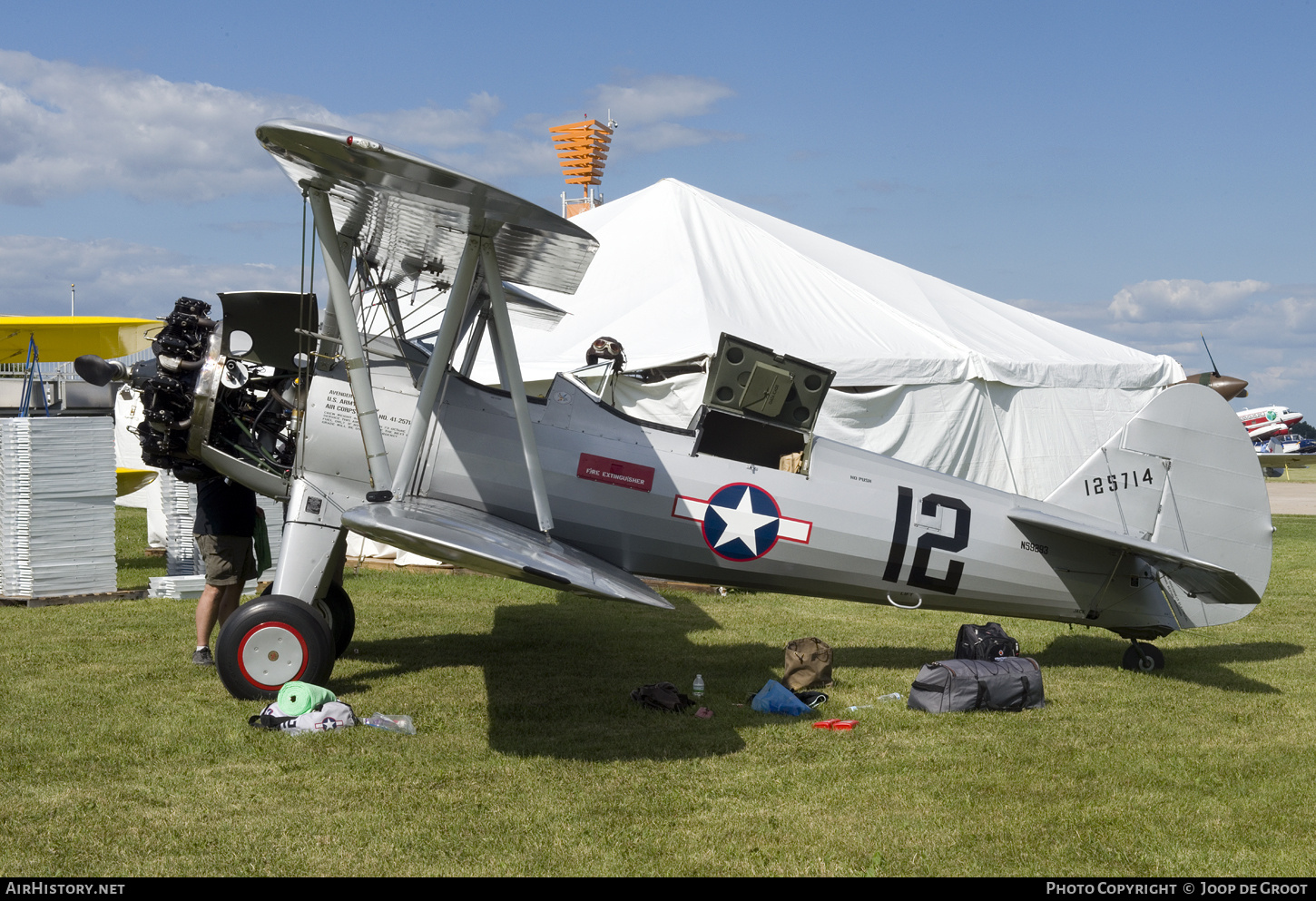 Aircraft Photo of N59293 / 125714 | Boeing PT-17 Kaydet (B75N1) | USA - Air Force | AirHistory.net #743425