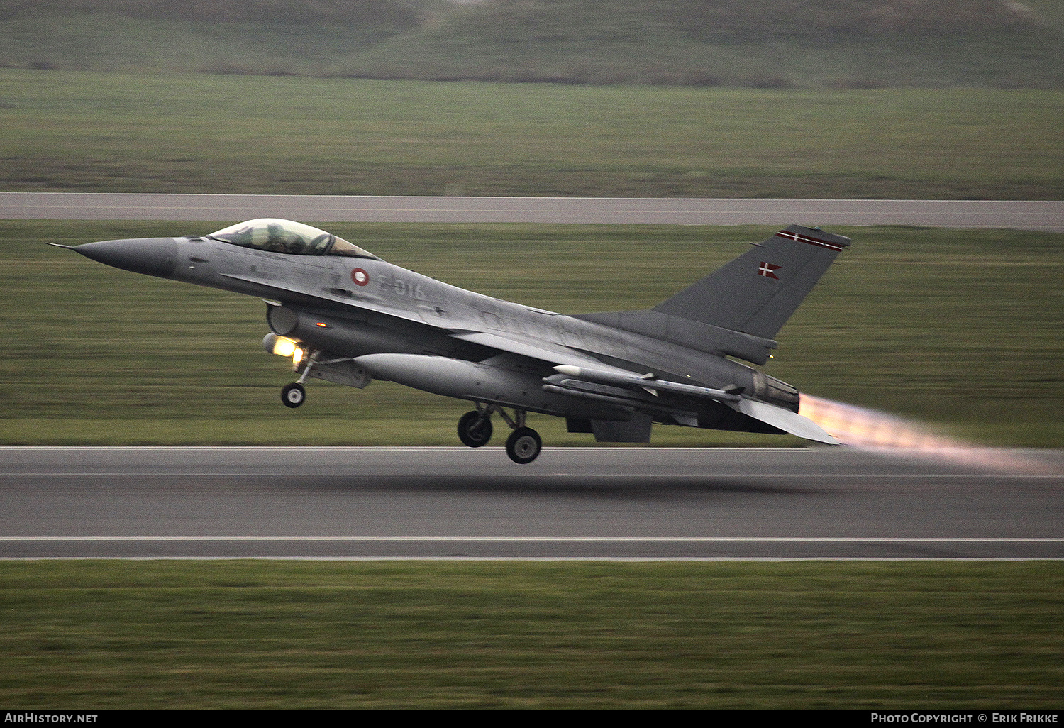 Aircraft Photo of E-016 | General Dynamics F-16AM Fighting Falcon | Denmark - Air Force | AirHistory.net #743435
