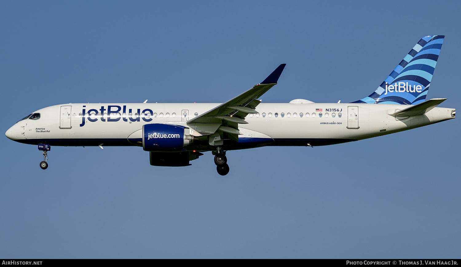 Aircraft Photo of N3156J | Airbus A220-300 (BD-500-1A11) | JetBlue Airways | AirHistory.net #743513